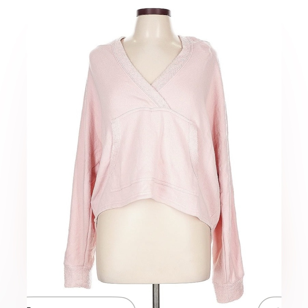 Z Supply Blush Knit pullover hoodie Sweater size L